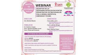 WEBINAR DESAFÍOS DE LA ANALGOSEDACIÓN EN PACIENTES PEDIÁTRICOS