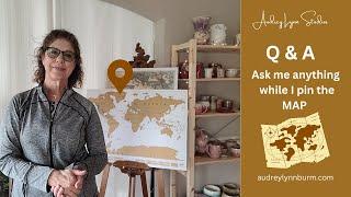 Live Q & A Map Project!  Join me LIVE while I pin the Map and answer your questions!