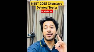 NEET 2025 Chemistry Deleted Topics | Kshitiz Sir #neetsyllabus #neet2025 #neetchemistry #ntaupdates