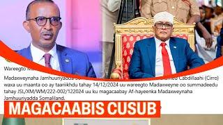 Deg-deg: Madaxweyne C/raxmaan Cirro Oo Xil Cusub Magacaabay