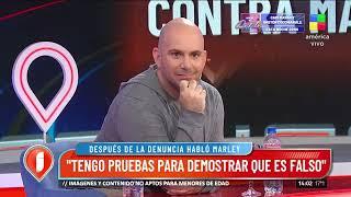 La reacción de Adrián Molina en Intrusos al escuchar el descargo de Marley tras la grave denuncia