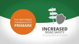 PREMARK preformed thermoplastic road markings from Geveko Markings