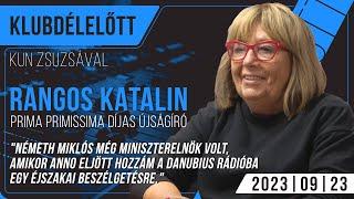 "Azt mondta a nagyanyám, hamar megöregszem..." | Rangos Katalin | Klubdélelőtt | 2023.09.23.