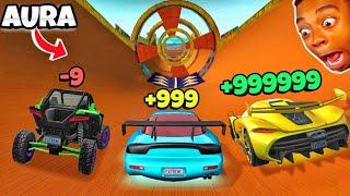 Aura -9 VS Aura +999999||New Stunt Races Level|| Extreme Car Driving Simulator||