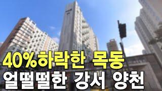 40%하락한 목동 얼떨떨한 강서 양천