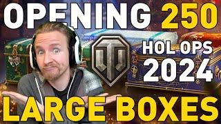 Opening 250 Large Boxes! Holiday Ops 2024 in World of Tanks!