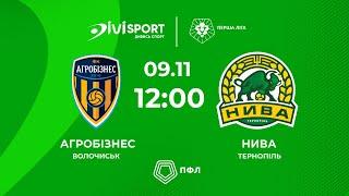 Агробізнес – Нива | 09.11.24 | Футбол | Пряма трансляція матчу | Група «А» | Перша ліга ПФЛ