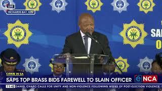 SAPS top brass bid farewell to slain officer