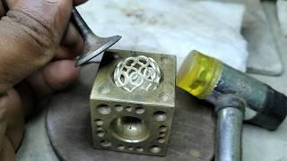 Beautiful silver ring meking ! How to make a silver twisted ring