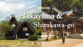 Autumn trip to Takayama and Shirakawa-go | Journey to the Japanese countryside | travel vlog