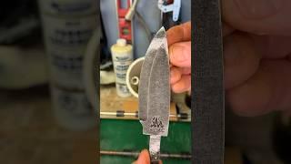 How to create a stonewash finish on your knife #knife #diy