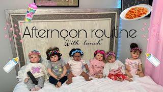 Reborn roleplay routine | afternoon routine  with lunch #reborndoll #rebornroleplay #rebornroutine