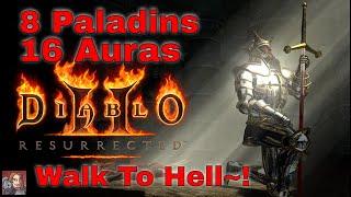 D2R 8 Paladin Walk, 16 Auras All Coordinated (The Crusade!)