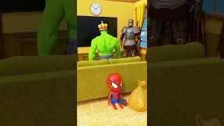GTA V - Poor Spider man Turns off the TV to Rich Hulk 