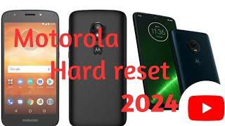 kijan pou w risèt nenpòt motorola | hard reset | all motorola | 2024.