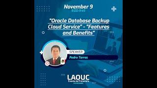 Oracle Database Backup Cloud Service Features and Benefits Pedro Torres