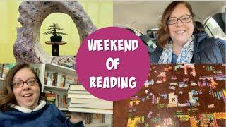 BONSAI, BOOKS, AND BABBLING || a weekend reading vlog