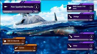 Pan Spatial Bermuda- New Legendary Submarine- Review & Gamplay #modernwarships