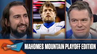 Stafford climbs up, Lamar slides down on Mahomes Mountain Playoff Edition | NFL | FIRST THINGS FIRST