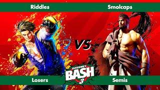 Gourmet Bash #3 - Riddles (Luke) vs Smolcaps (Ryu) - SF6 Singles - Losers Semis