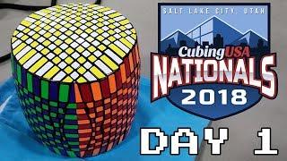 CubingUSA Nationals 2018 Day 1 VLOG | Rubik's Cube Competition