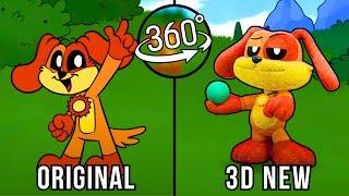 360 VR All Smiling Critters cardboard voicelines animated (Complete) ORIGINAL vs NEW 3D