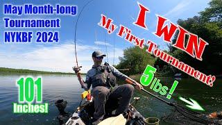 1st Place! Kayak Bass Fishing Tournament NY State (NYKBF 2024 May Month-Long)