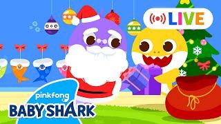 [LIVE] Have You Been a Good Shark This Year? | Holiday Songs & Stories | Baby Shark Official