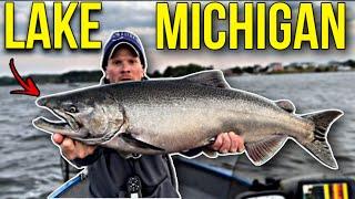 JIGGING for KING SALMON in MICHIGAN | The ULTIMATE Adrenaline Rush!!