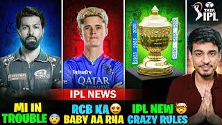 IPL 2025 NEWS : JACOB BETHELL UPDATE | MI PLAYER INJURED  | IPL NEW CRAZY RULES | IPL 2025