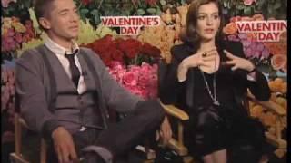 Topher Grace and Anne Hathaway Valentine' s Day interview