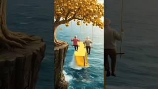 바다에서 황금이 터졌다!Gold burst out of the sea! #goodluck #goldbar