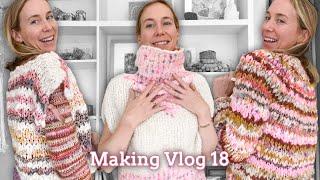 Making Vlog 18 - Seaglass Tee Tips, Kaleidocope Cardi and more!