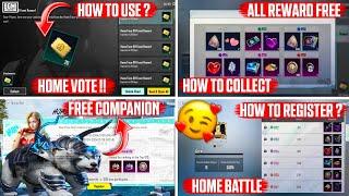 FREE MYTHIC COMPANION OUTFIT || HOW TO USE HOME VOTE IN BGMI ? KUMARI GAMER