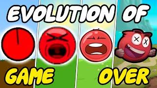 Evolution of Red Ball Deaths & Game Over Screens (2008-2024)