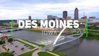 Des Moines, Iowa | 4K drone footage