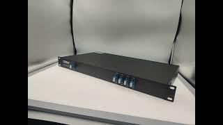 100Ghz DWDM Mux Demux 4slot Rack Chassis LC UPC 8CH