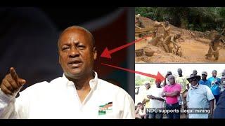 Aggrieved miner names John Mahama as a  galamsey operator, drops hint of his mining site