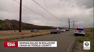 Woman killed in rollover crash on Mormon Trail Road