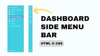 Sidebar Menu using HTML CSS @kodeology