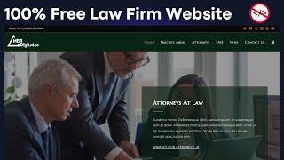 how to make 100% Free Law firm website with WordPress | step by step tutorial for beginners