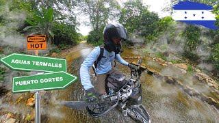¿COMO llegar a AGUAS TERMALES en PUERTO CORTES? - Italika DM250X - Honduras.