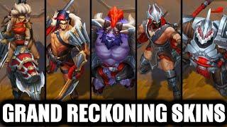 All New Grand Reckoning Skins Spotlight Darius, Draven, Talon, Alistar, Rell, Sion League of Legends