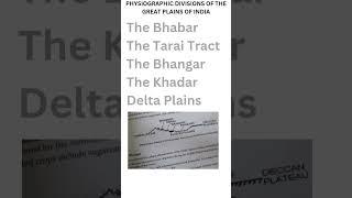 GREAT PLAINS OF INDIA - GEOGRAPHY #competitiveexam #geography