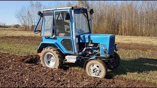 #homemade_tractor    Плуг пашет и без камня) Почему мелко пашем)