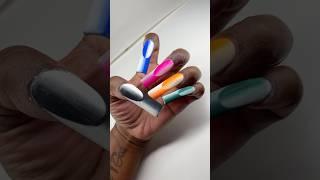 I tried the horizontal ombre French nail design  #nailshorts #nailtutorial #ombrenailart