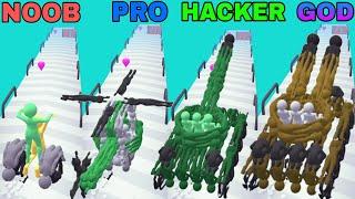 NOOB VS PRO VS HACKER VS GOD in Human Vehicle