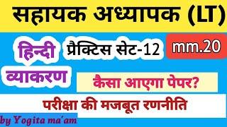 LT Hindi Practice Set-12 /हिन्दी प्रैक्टिस सेट @lthindipracticeset  @hindivyakran @ykonlineeducation