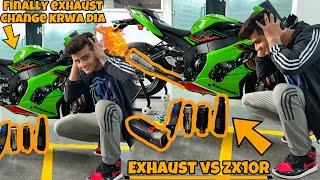 Exhaust VS ZX10R  || Amazing Sound reaction  || 2.5 lakh exhaust  @Motovloggerjannustunts