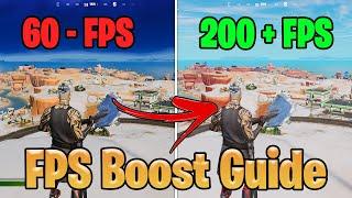 How to boost FPS and Reduce Input Delay in Fortnite Chapter 3 (FPS Boost Guide)